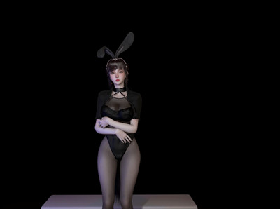 [183] VAM-斗罗大陆-小舞-黑丝兔女郎-晚漫-共享AI国漫精致绘画AI高清视频